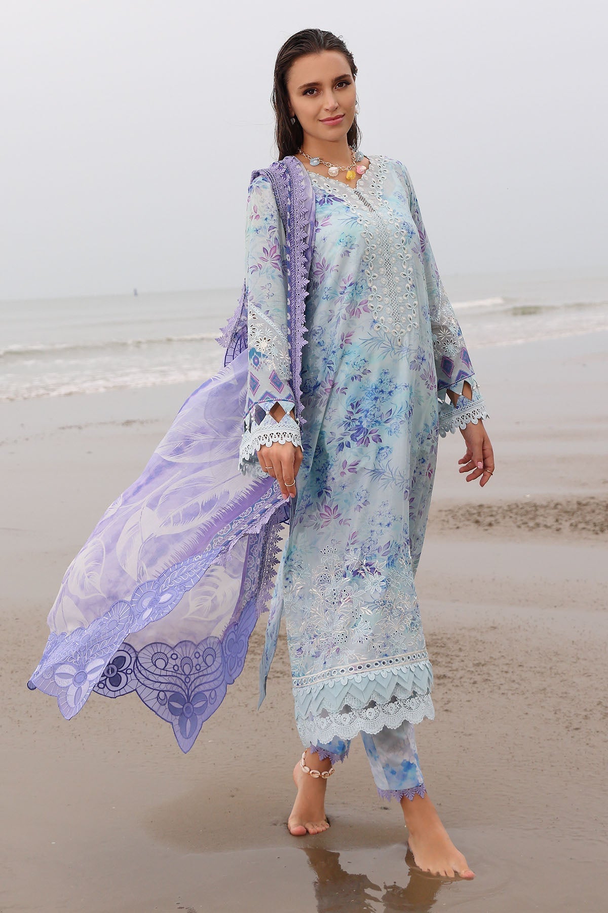 Nureh | Gardenia Embroidered Lawn 25 | NSG-176 -   Ladies Clothes -  Saira Saqlain