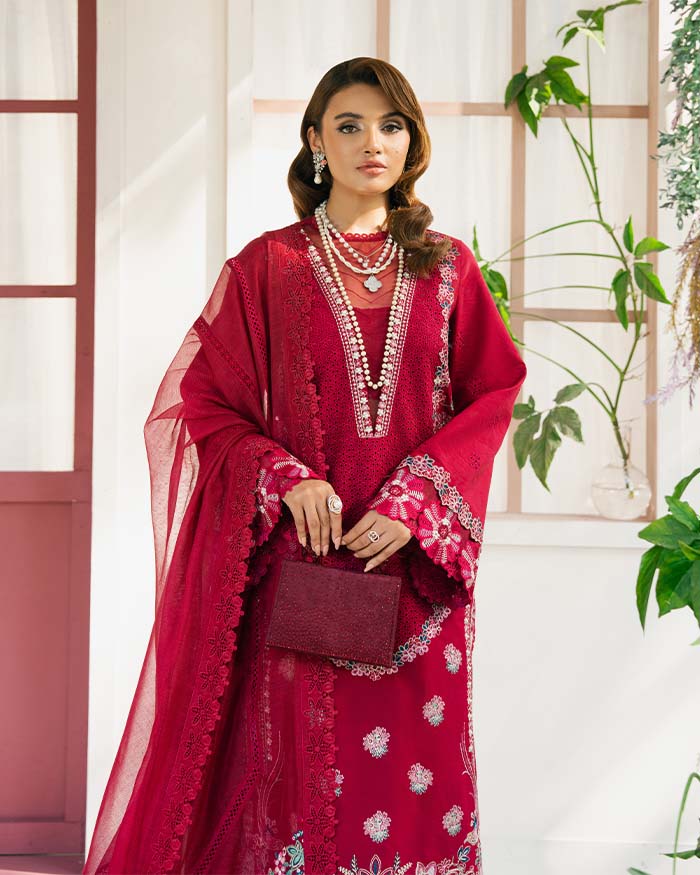 Zevk | Flora Festive Lawn | ZINNIA -   Ladies Clothes -  Saira Saqlain