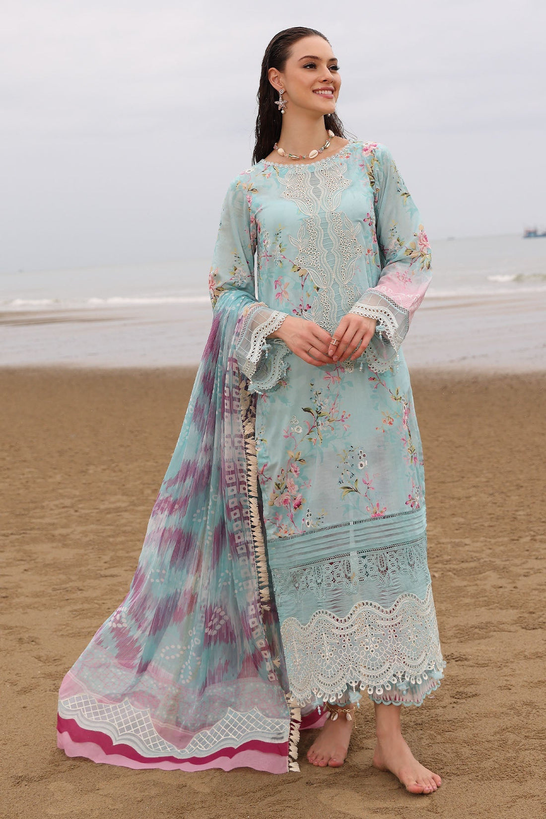 Nureh | Gardenia Embroidered Lawn 25 | NSG-173 -   Ladies Clothes -  Saira Saqlain