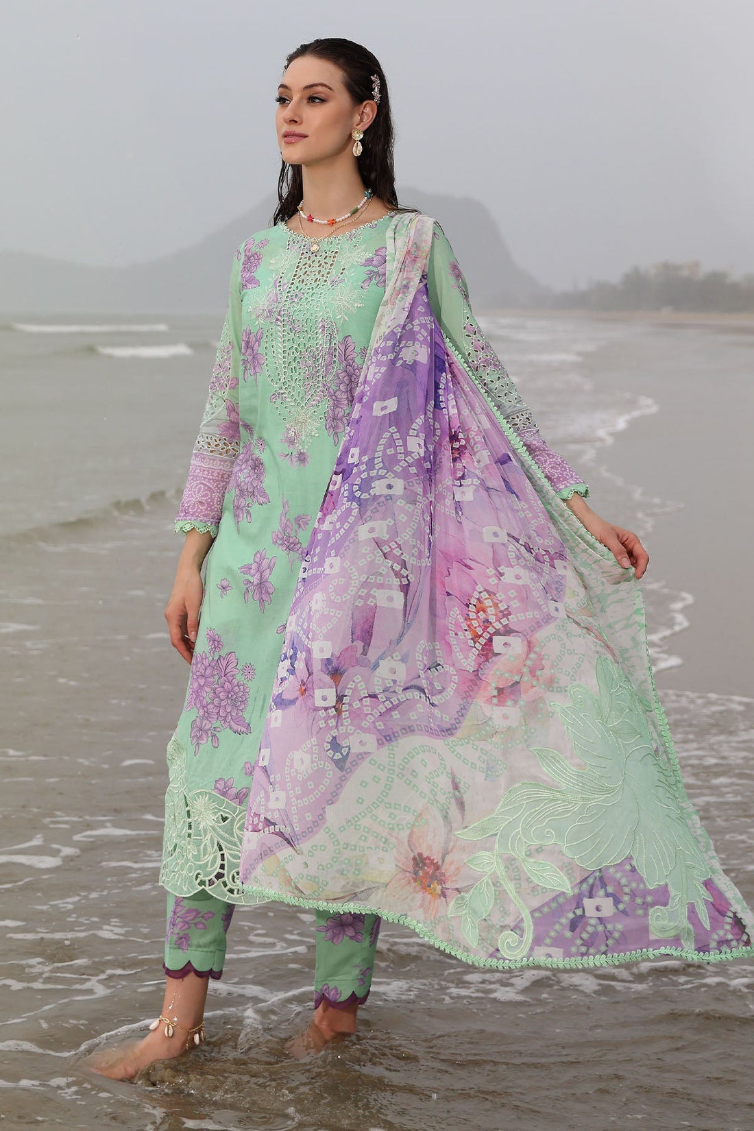 Nureh | Gardenia Embroidered Lawn 25 | NSG-174 -   Ladies Clothes -  Saira Saqlain