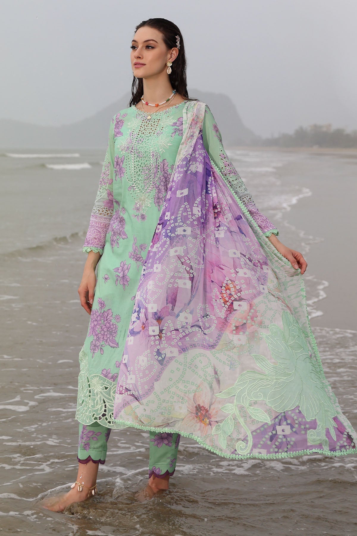 Nureh | Gardenia Embroidered Lawn 25 | NSG-174 -   Ladies Clothes -  Saira Saqlain