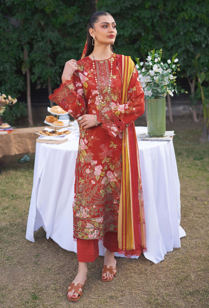 Humdum | Gardenia Lawn 24 | Printkari Lawn PLG 03 - Saira Saqlain