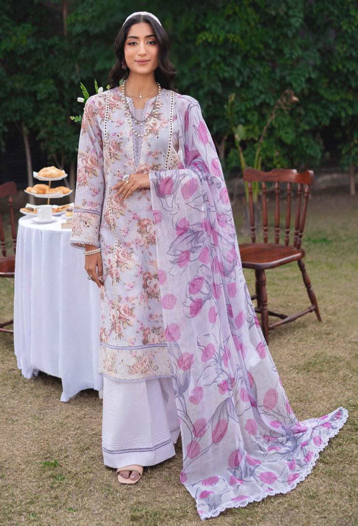 Humdum | Gardenia Lawn 24 | Printkari Lawn PLG 04 - Saira Saqlain