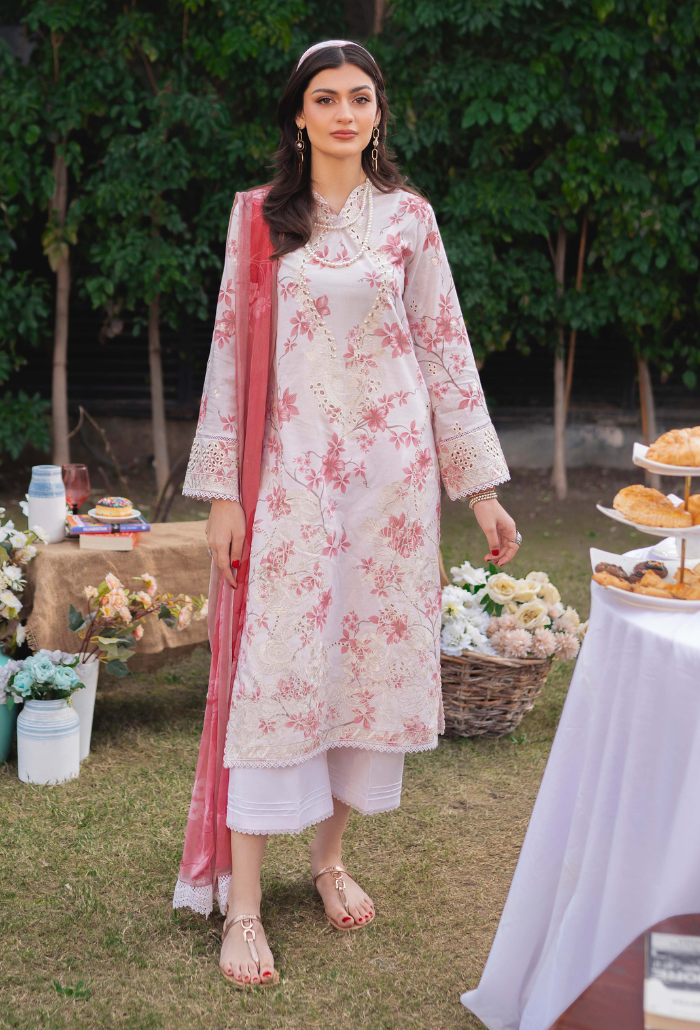 Humdum | Gardenia Lawn 24 | Printkari Lawn PLG 06 - Saira Saqlain