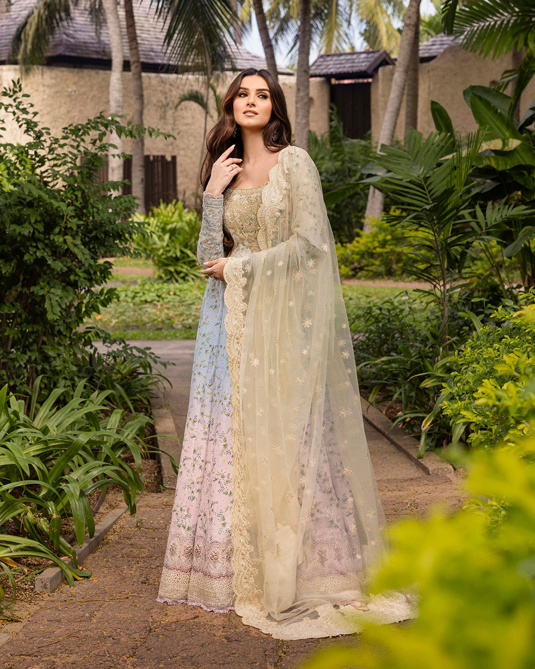 Faiza Saqlain | Zinnia Lawn 25 | Freesia -  Faiza Saqlain Ladies Clothes -  House of Maryam