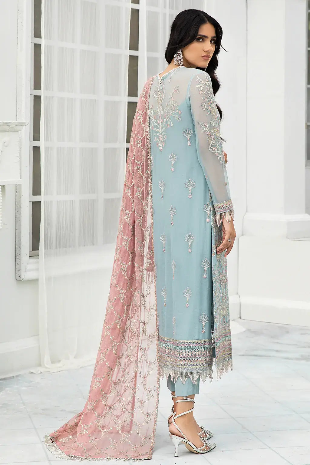 Zarif | DE LUXURY Formals | BLUE MIST - Saira Saqlain