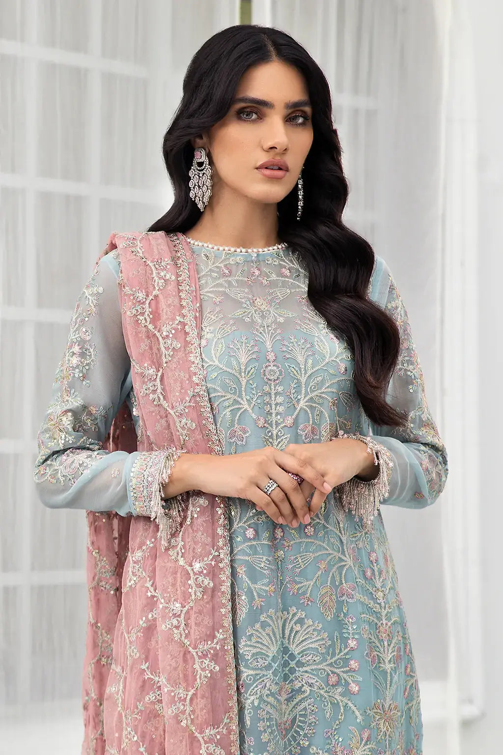 Zarif | DE LUXURY Formals | BLUE MIST - Saira Saqlain
