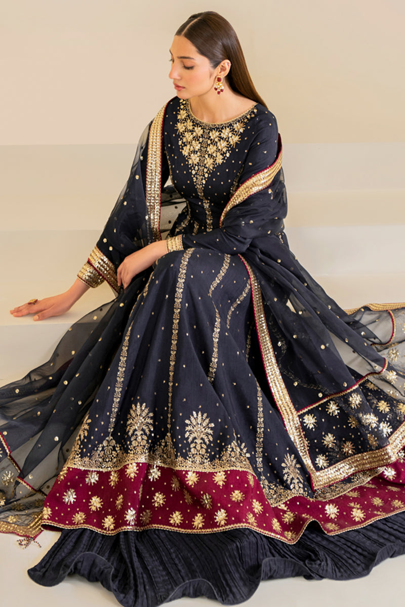 Jazmin | Formals Collection | Raw Silk UR-7019 - Saira Saqlain