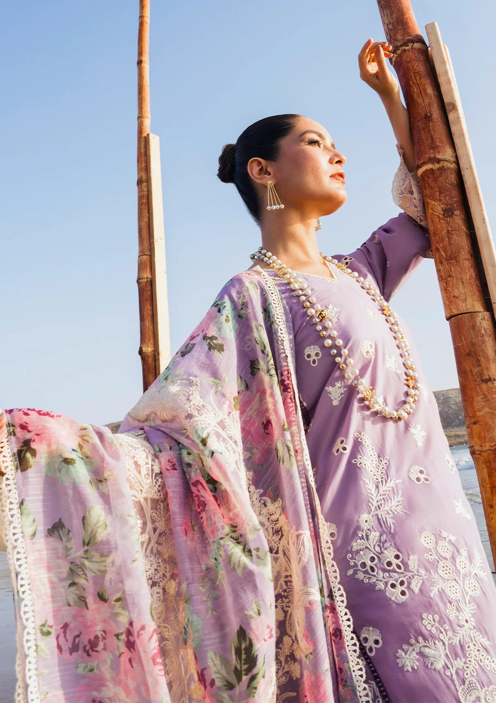 Elaf Premium | Hai Kuch Festive Lawn 24 | EHK-02A Banafsha - Saira Saqlain