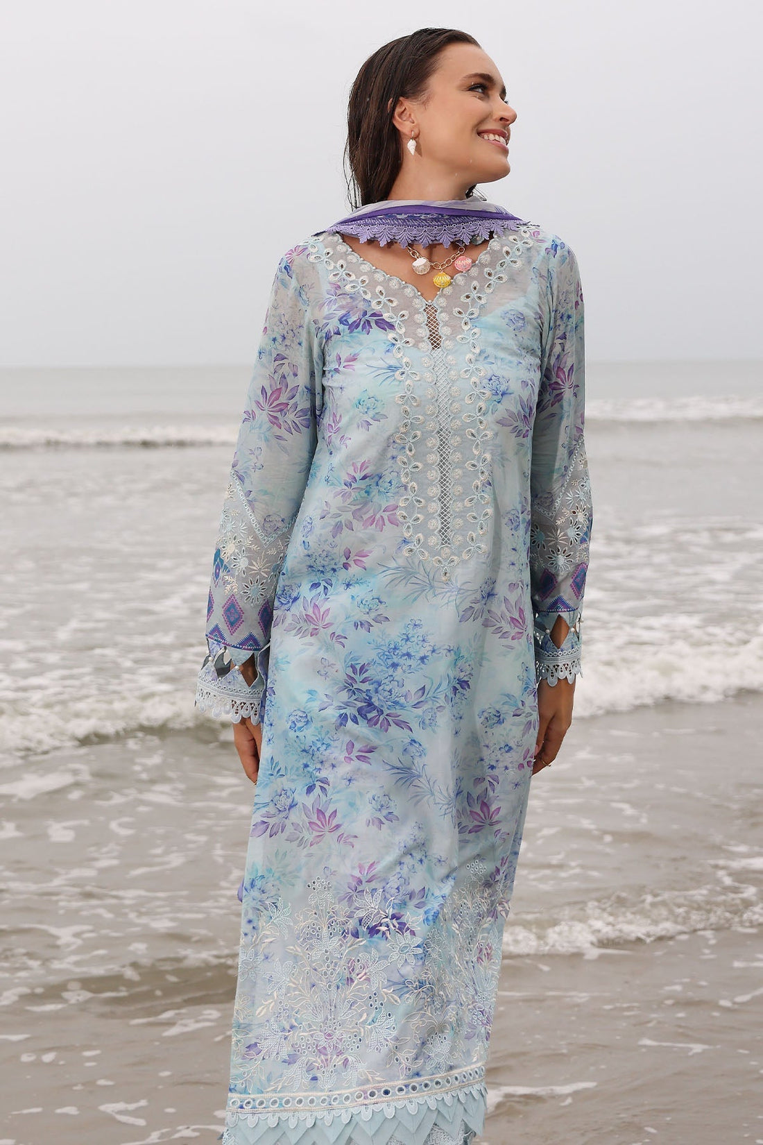 Nureh | Gardenia Embroidered Lawn 25 | NSG-176 -   Ladies Clothes -  Saira Saqlain
