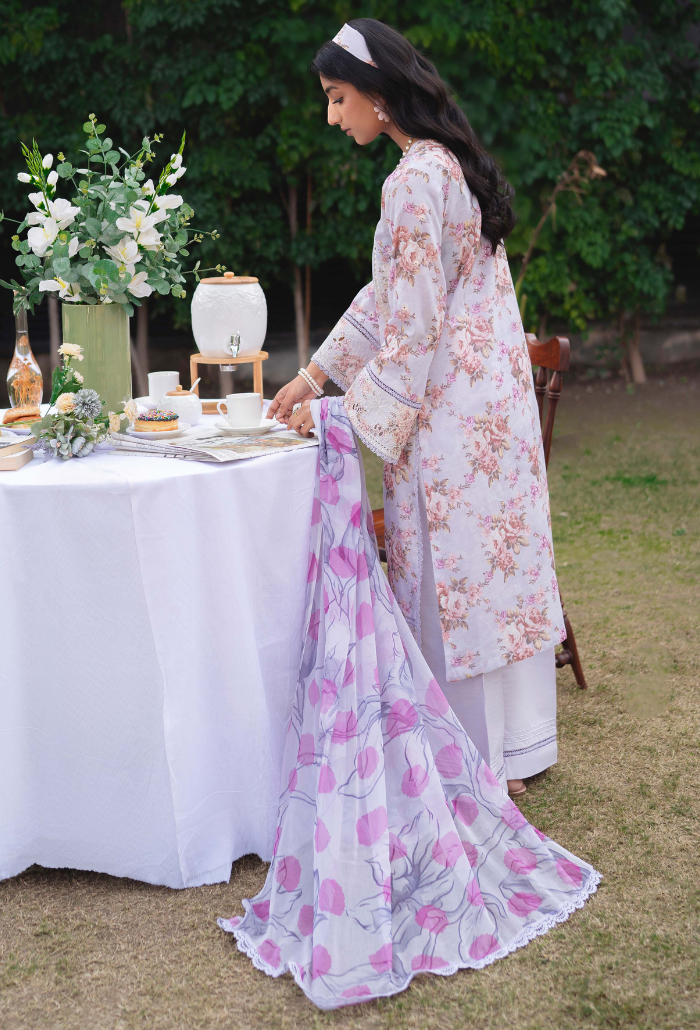 Humdum | Gardenia Lawn 24 | Printkari Lawn PLG 04 - Saira Saqlain