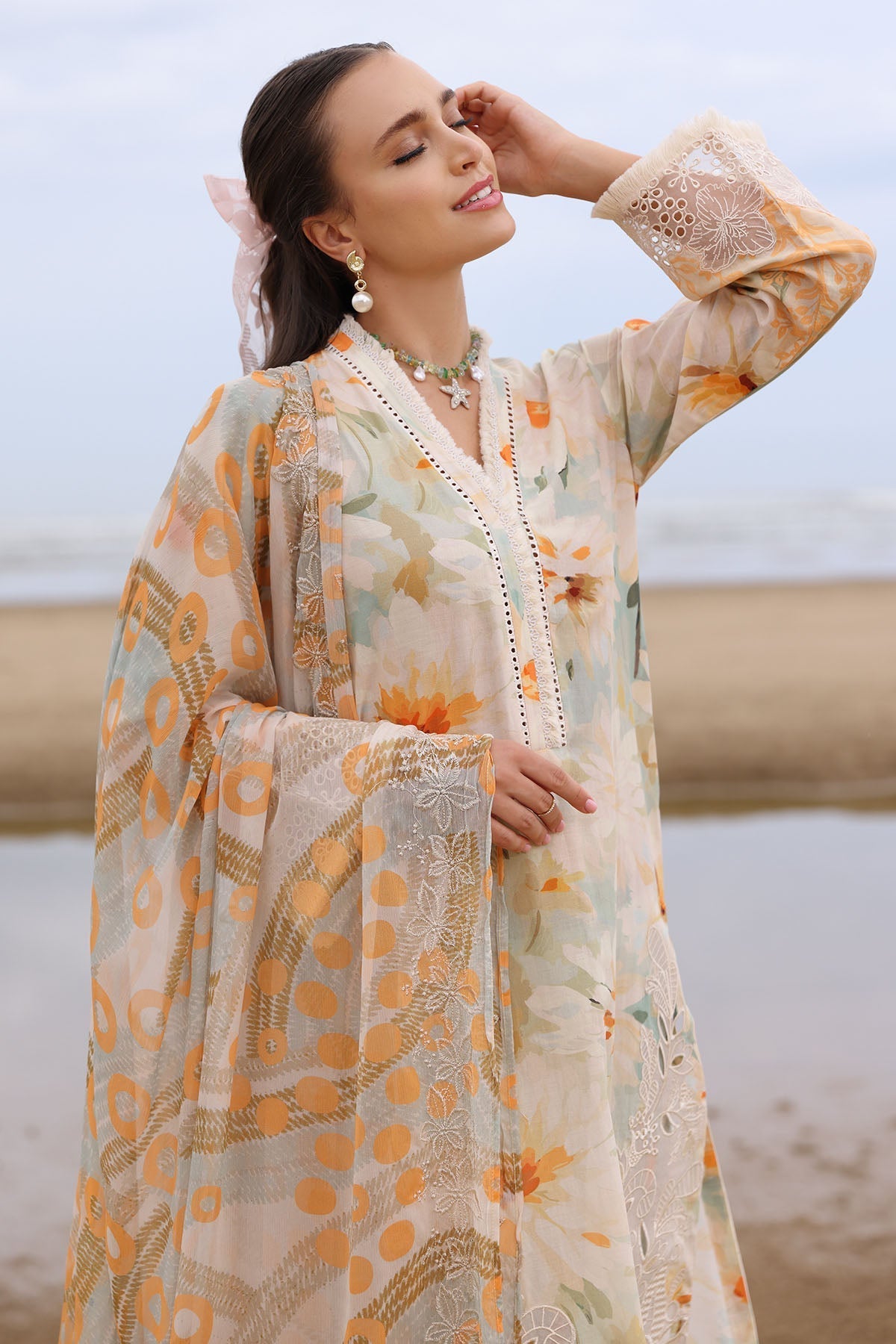 Nureh | Gardenia Embroidered Lawn 25 | NSG-169 -   Ladies Clothes -  Saira Saqlain