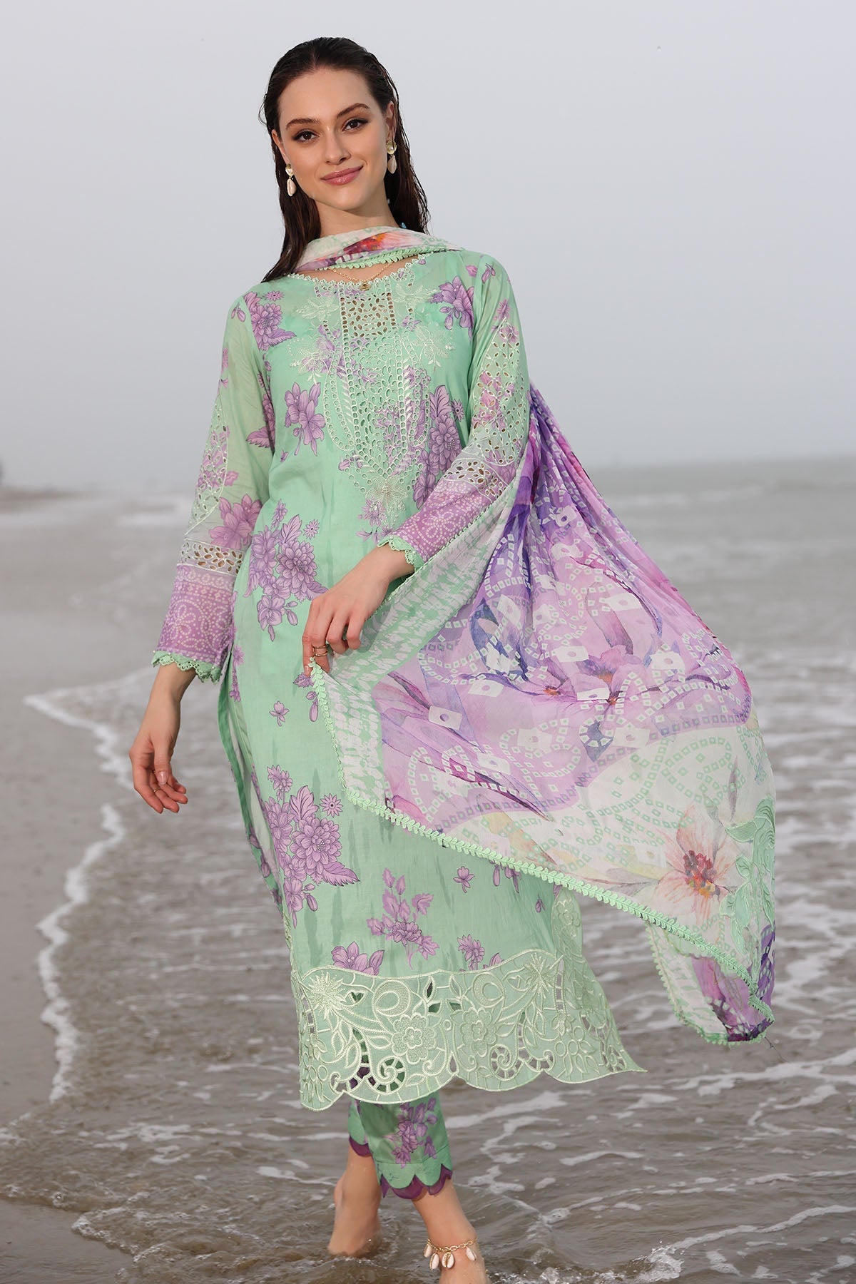 Nureh | Gardenia Embroidered Lawn 25 | NSG-174 -   Ladies Clothes -  Saira Saqlain