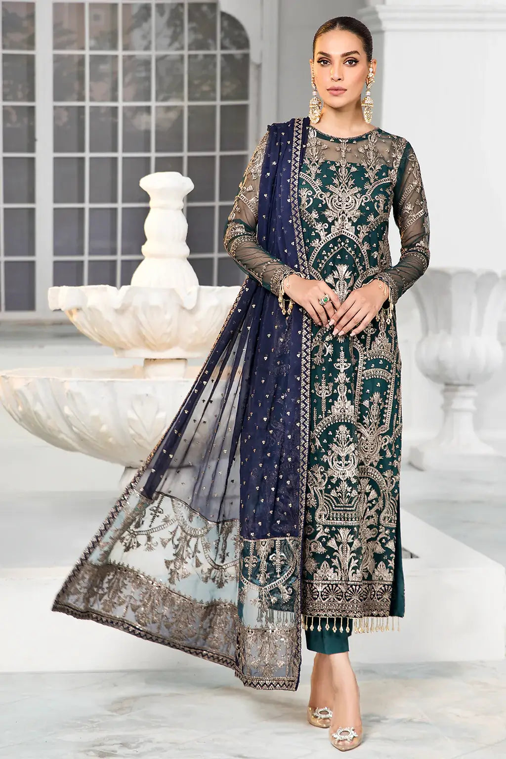 Zarif | DE LUXURY Formals | MEADOW - Saira Saqlain