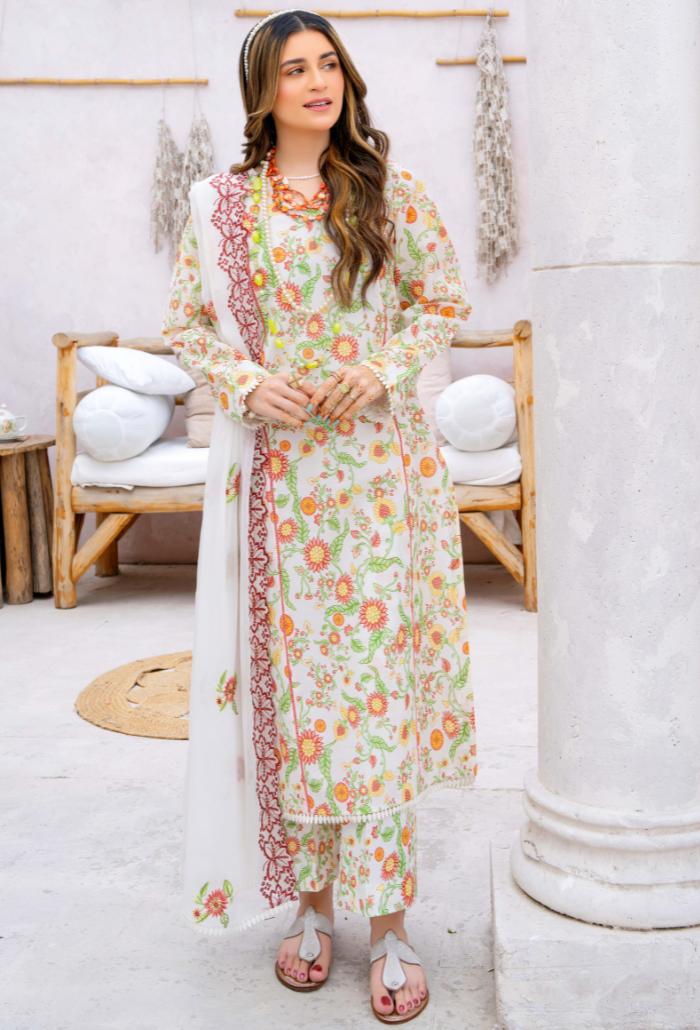 Humdum | Gardenia Lawn 24 | PLG 3 - D02 - Saira Saqlain