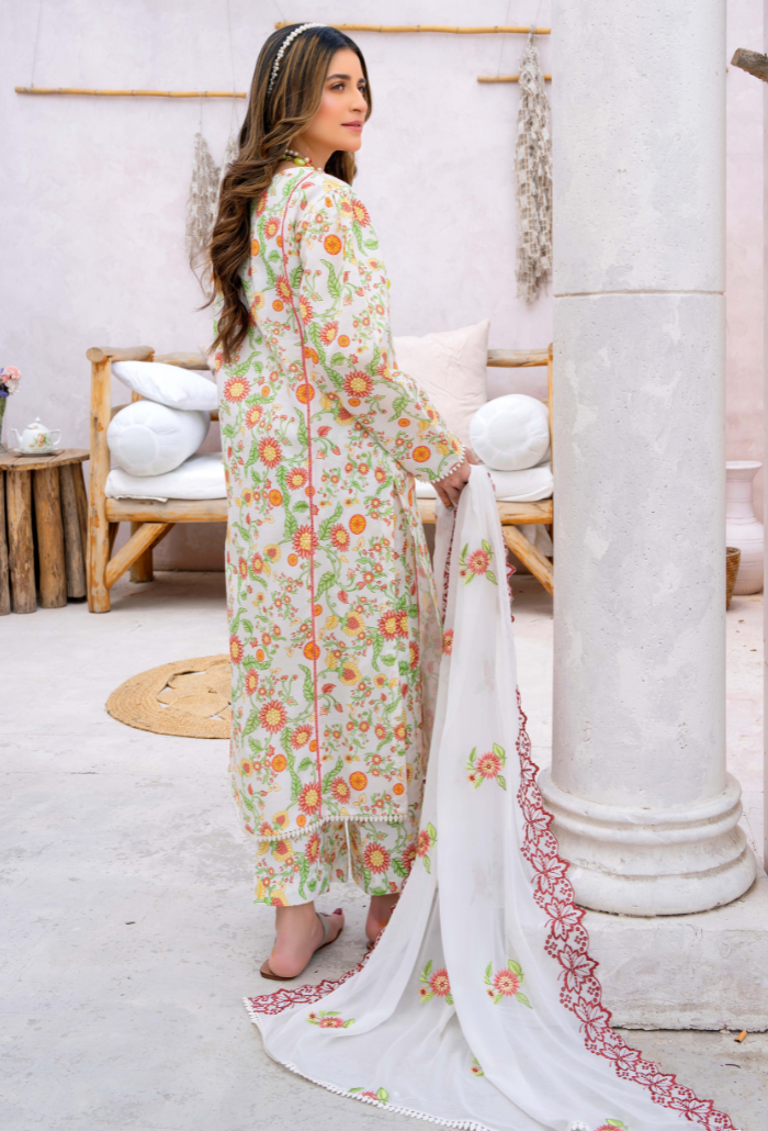 Humdum | Gardenia Lawn 24 | PLG 3 - D02 - Saira Saqlain