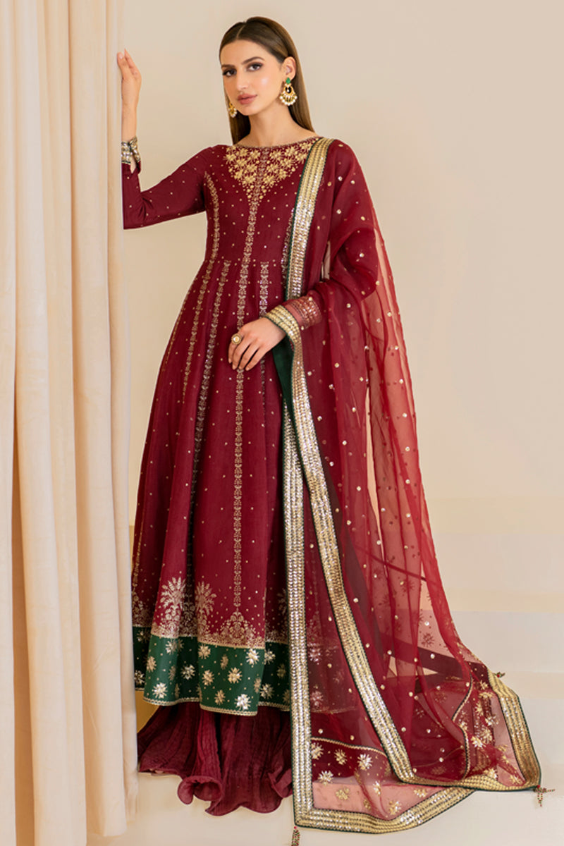 Jazmin | Formals Collection | Raw Silk UR-7018 - Saira Saqlain