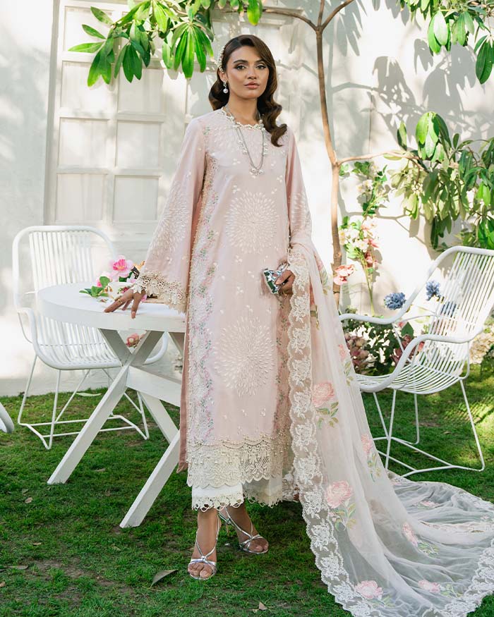 Zevk | Flora Festive Lawn | LOTUS -   Ladies Clothes -  Saira Saqlain