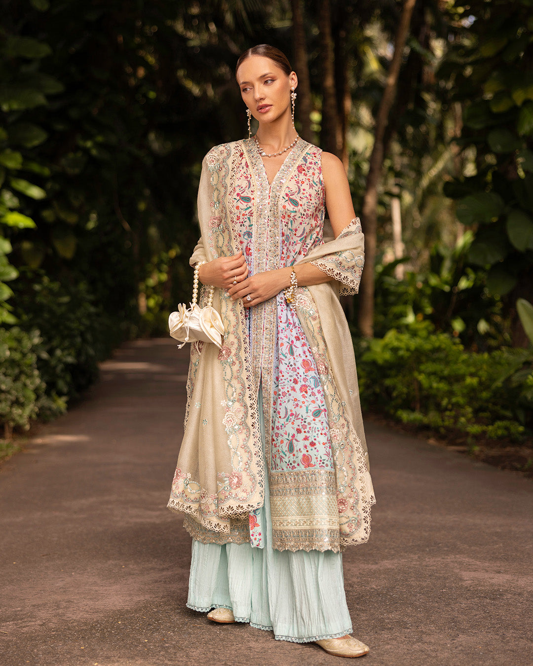 Faiza Saqlain | Zinnia Lawn 25 | Danica -  Faiza Saqlain Ladies Clothes -  House of Maryam