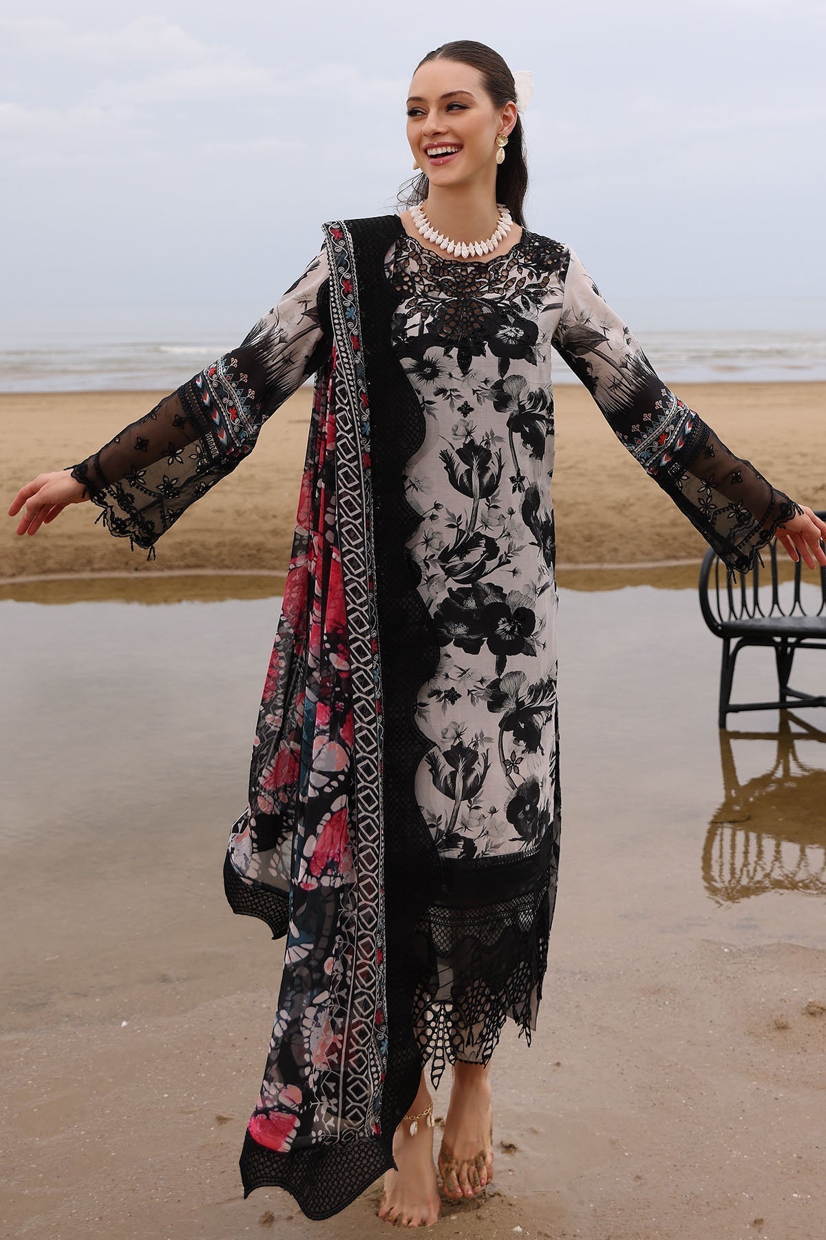 Nureh | Gardenia Embroidered Lawn 25 | NSG-175 -   Ladies Clothes -  Saira Saqlain