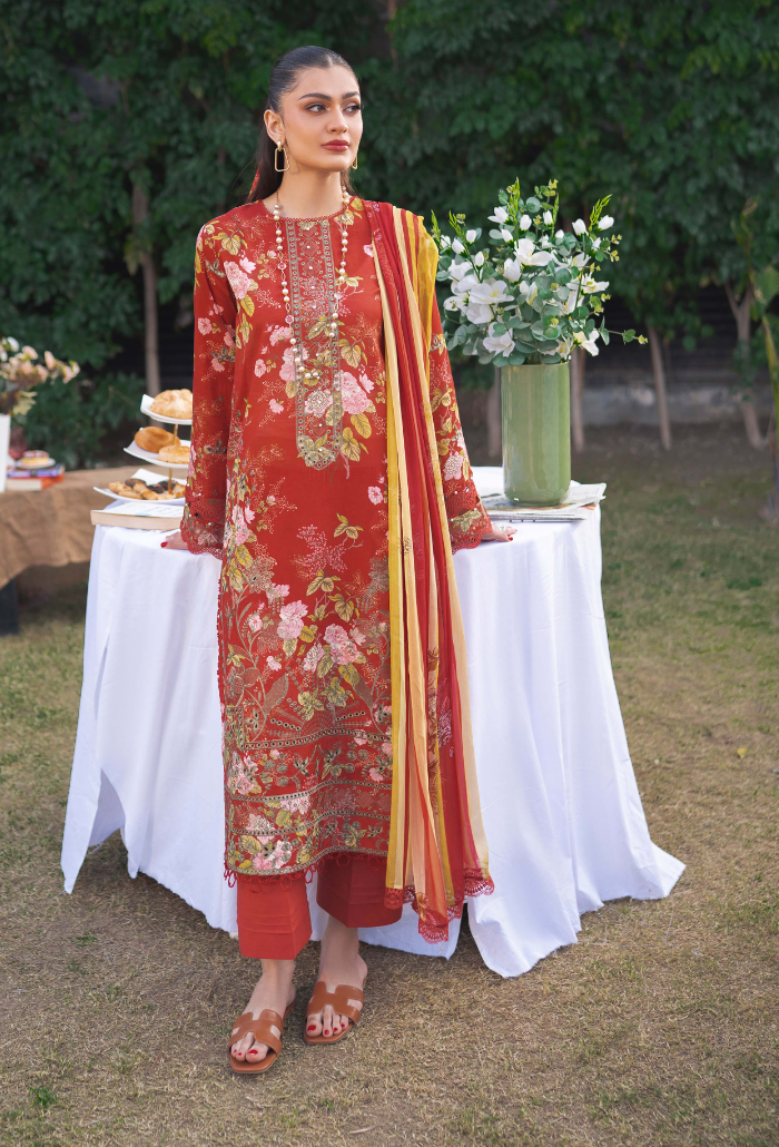 Humdum | Gardenia Lawn 24 | Printkari Lawn PLG 03 - Saira Saqlain