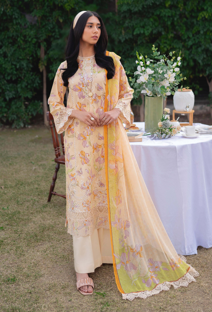 Humdum | Gardenia Lawn 24 | Printkari Lawn PLG 02 - Saira Saqlain