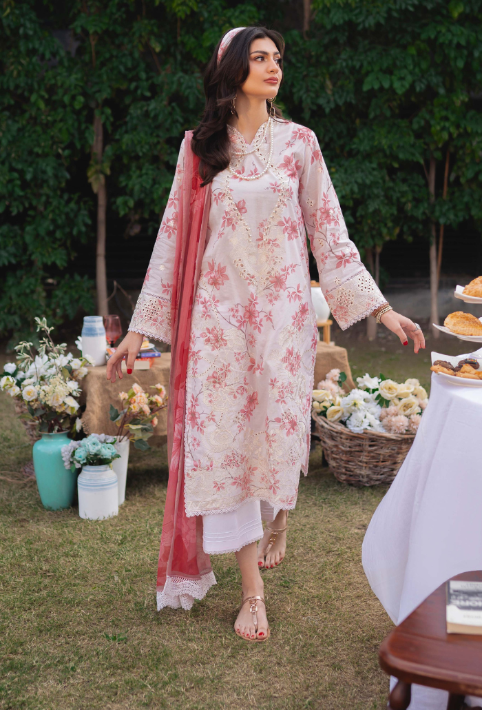 Humdum | Gardenia Lawn 24 | Printkari Lawn PLG 06 - Saira Saqlain