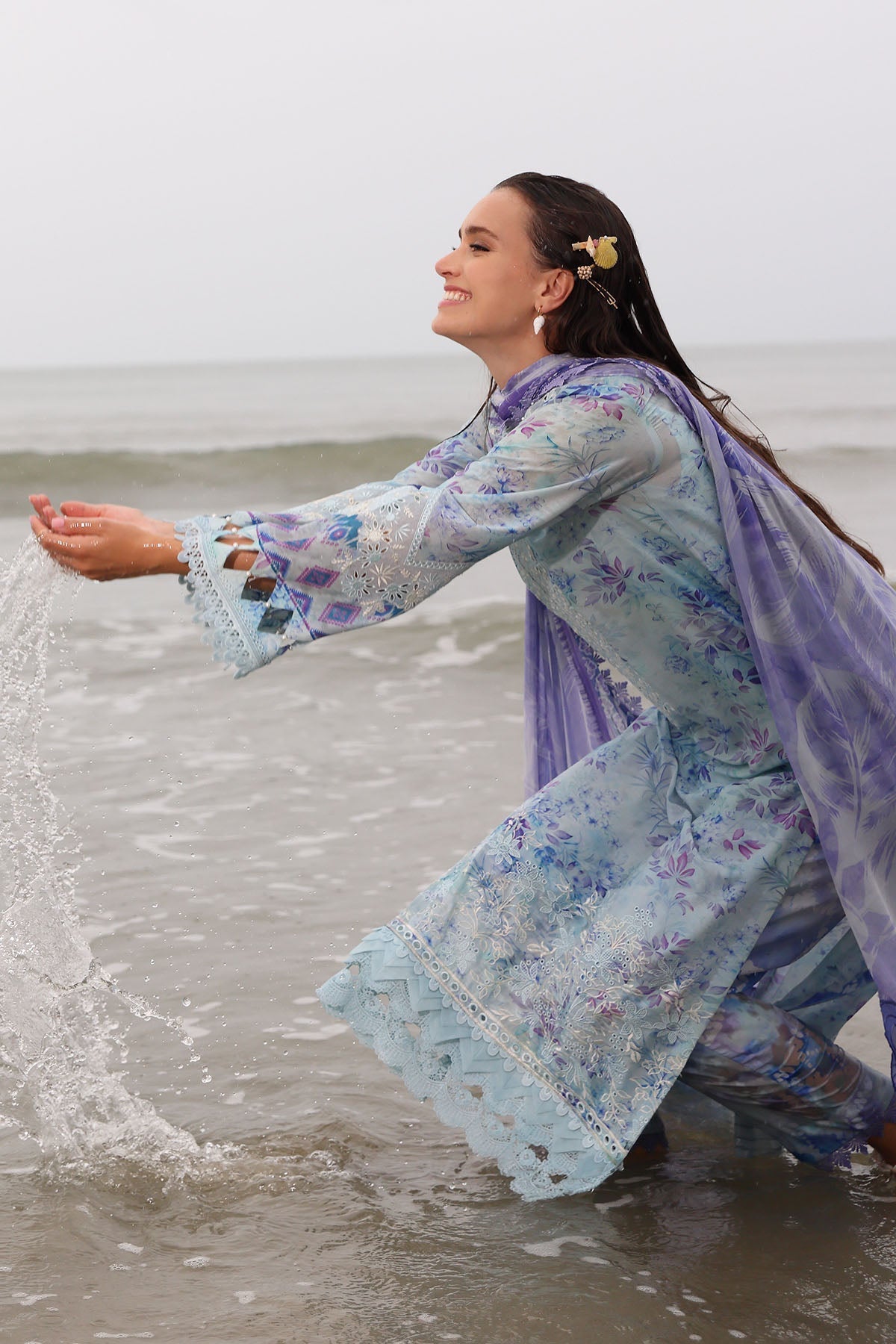 Nureh | Gardenia Embroidered Lawn 25 | NSG-176 -   Ladies Clothes -  Saira Saqlain