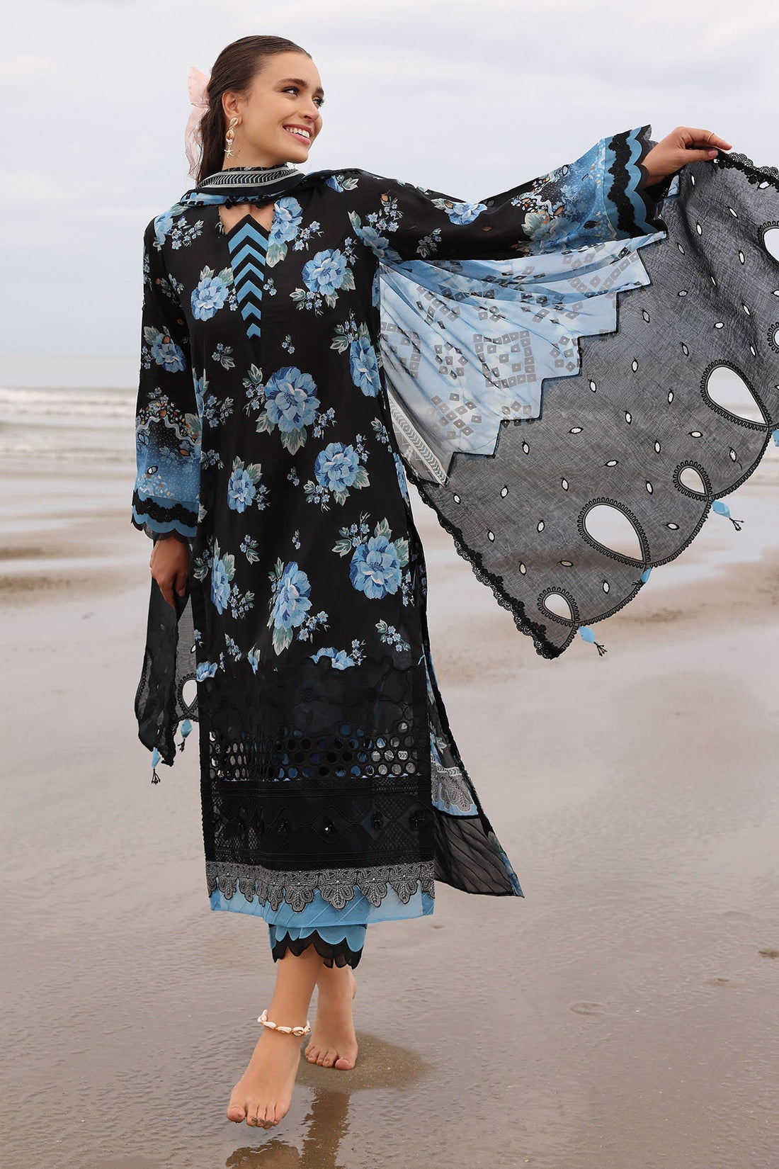 Nureh | Gardenia Embroidered Lawn 25 | NSG-171 -   Ladies Clothes -  Saira Saqlain