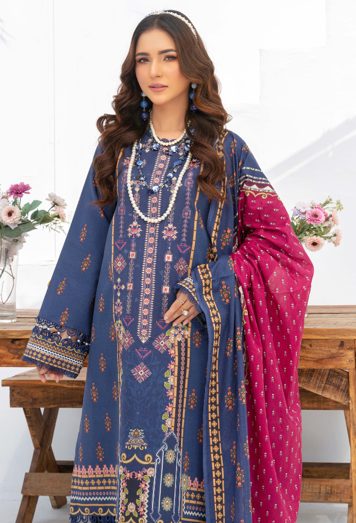 Humdum | Saira Bano Lawn 24 | D05 - Saira Saqlain