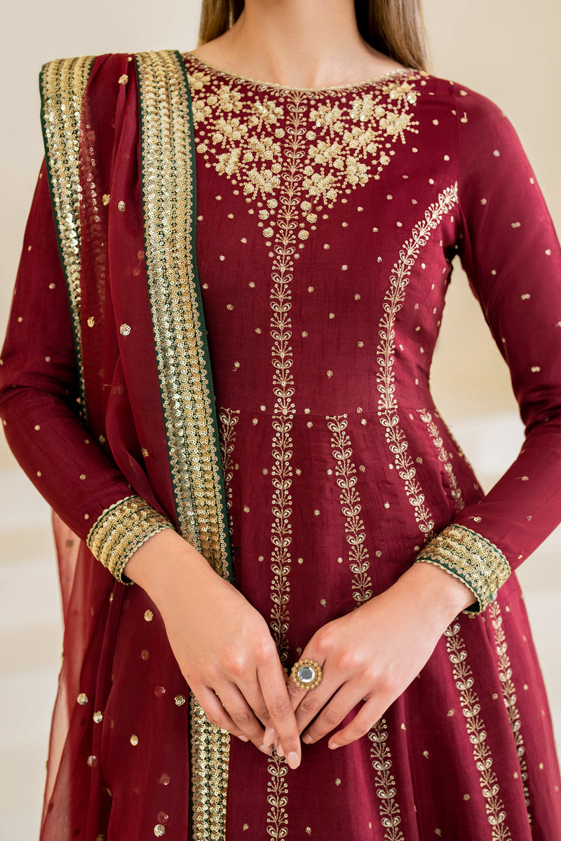 Jazmin | Formals Collection | Raw Silk UR-7018 - Saira Saqlain