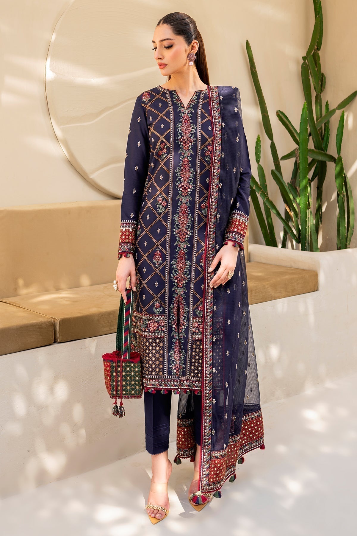 Jazmin | Irish Lawn SS 24 | D6 - Saira Saqlain