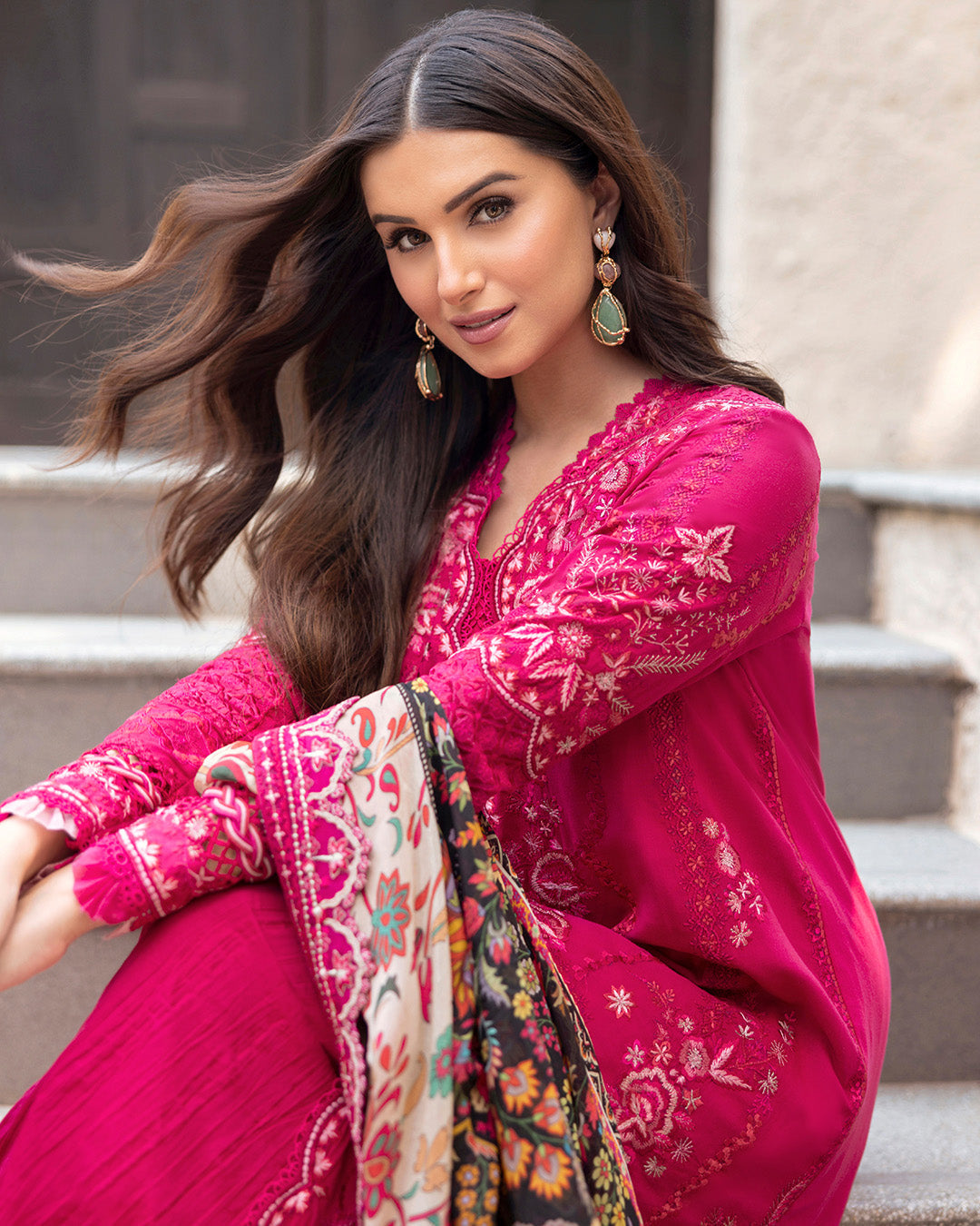 Faiza Saqlain | Zinnia Lawn 25 | Varda -  Faiza Saqlain Ladies Clothes -  House of Maryam