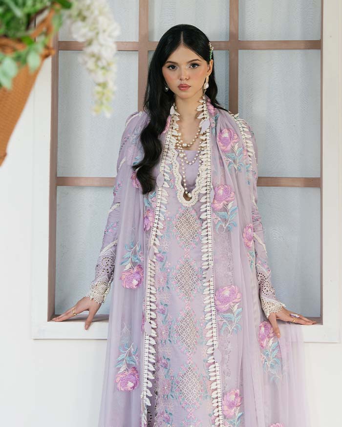 Zevk | Flora Festive Lawn | LILLY -   Ladies Clothes -  Saira Saqlain