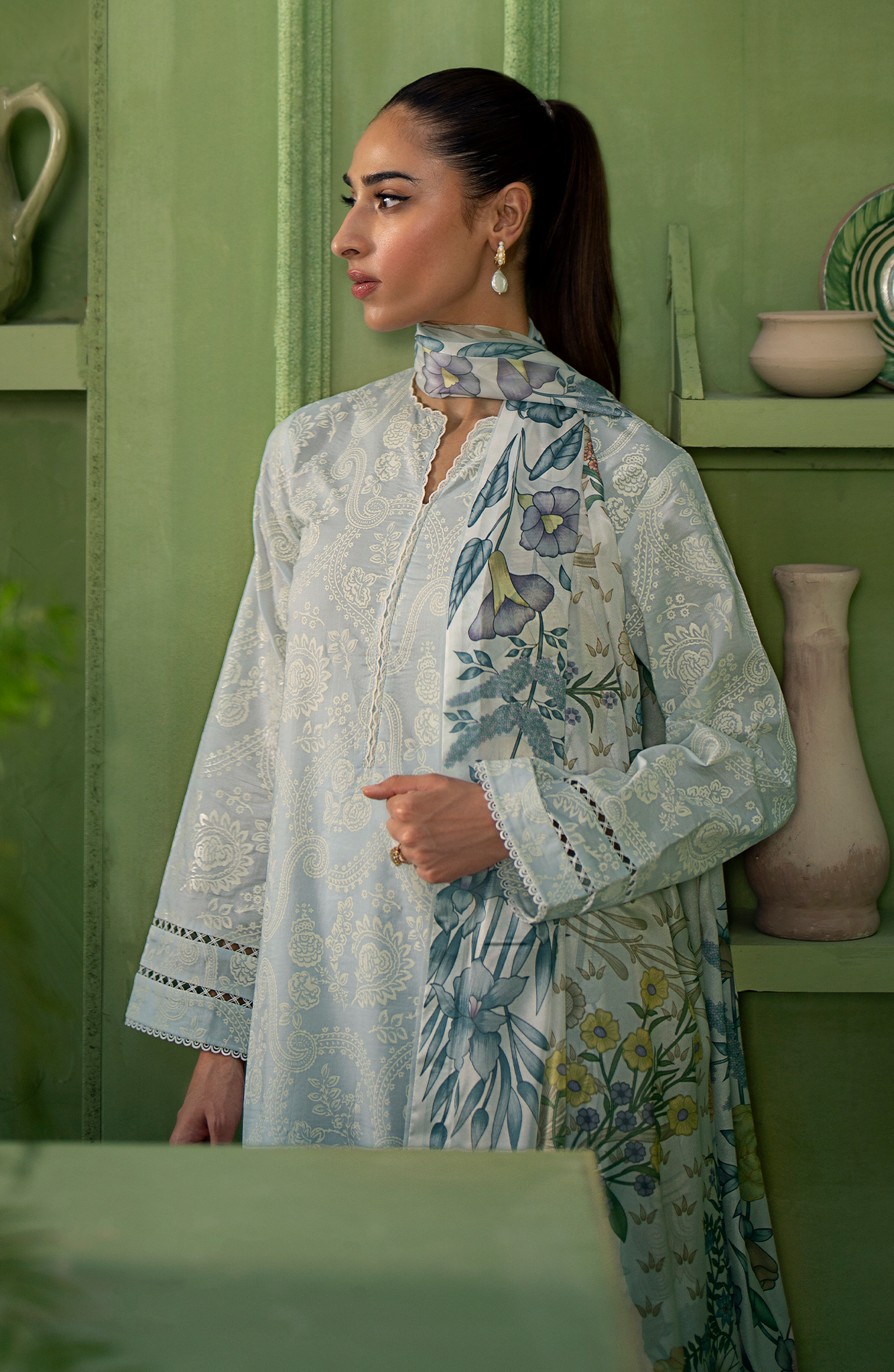 Seran | Artisan Lawn 25 | GLACE - Saira Saqlain