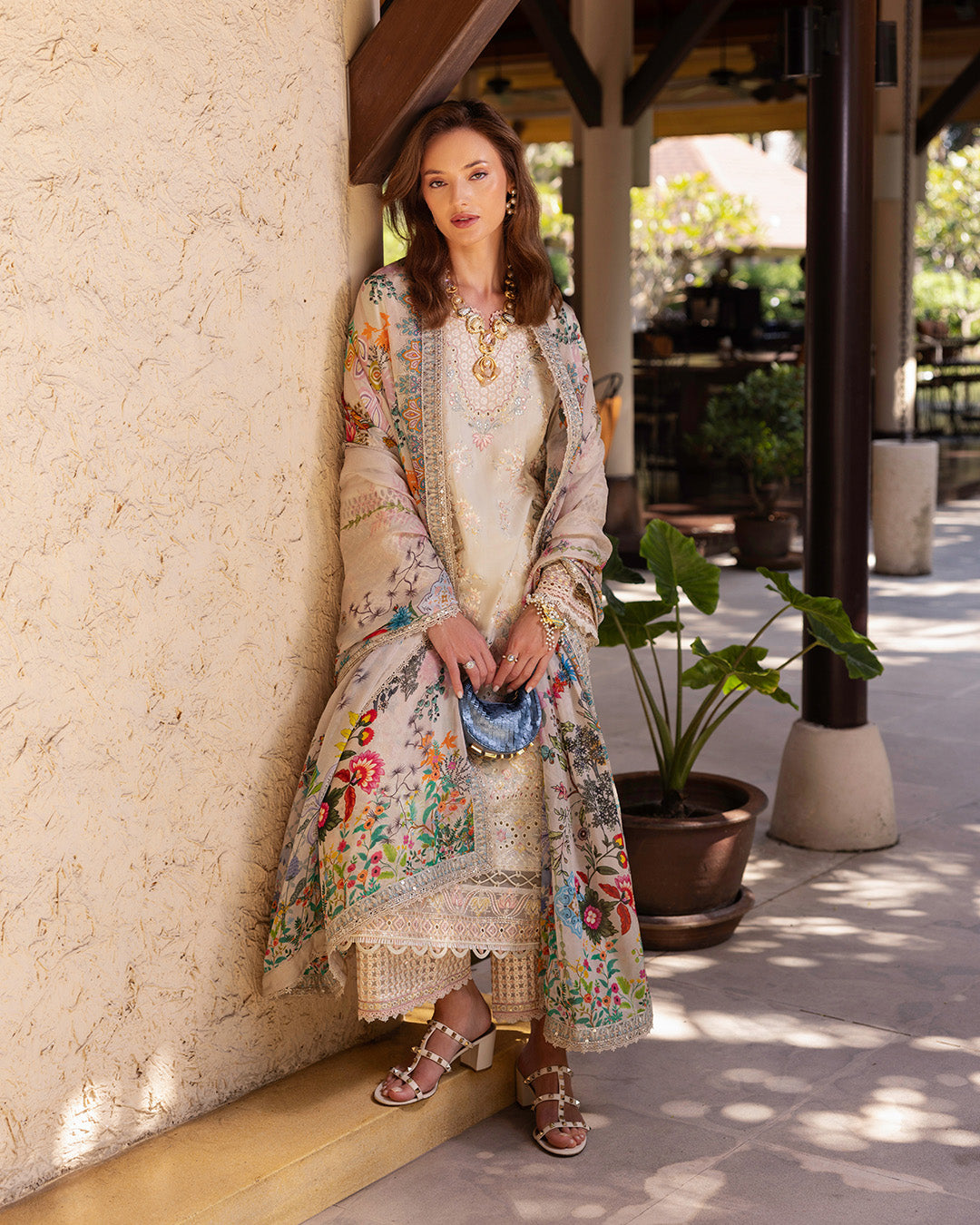 Faiza Saqlain | Zinnia Lawn 25 | Delilah -  Faiza Saqlain Ladies Clothes -  House of Maryam