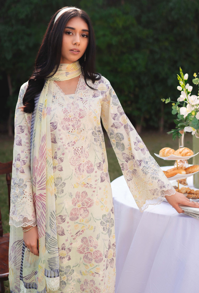 Humdum | Gardenia Lawn 24 |Printkari Lawn - PLG 05 - Saira Saqlain