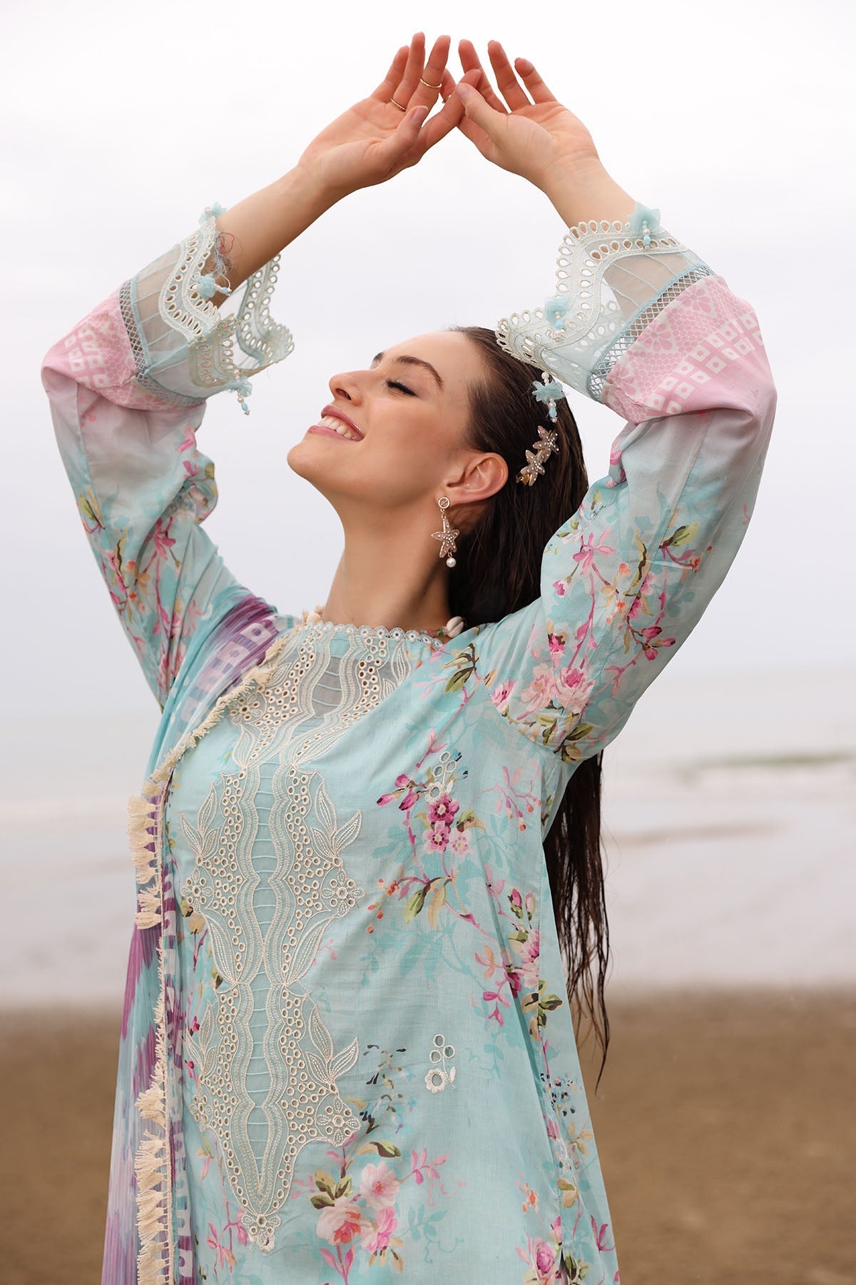 Nureh | Gardenia Embroidered Lawn 25 | NSG-173 -   Ladies Clothes -  Saira Saqlain