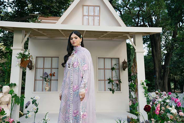 Zevk | Flora Festive Lawn | LILLY -   Ladies Clothes -  Saira Saqlain