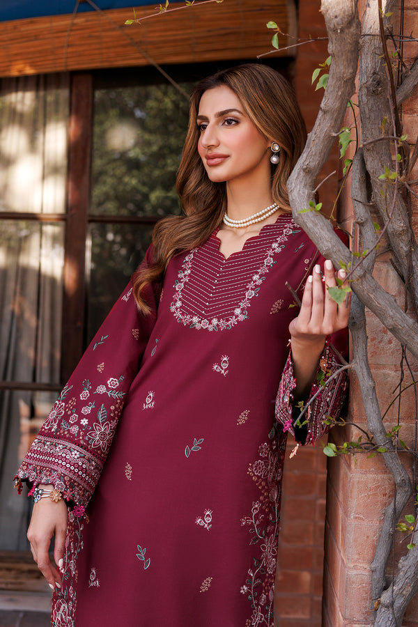 Farasha | Dastoor Embroidered Lawn SS24 | RUBY GLAM - Saira Saqlain