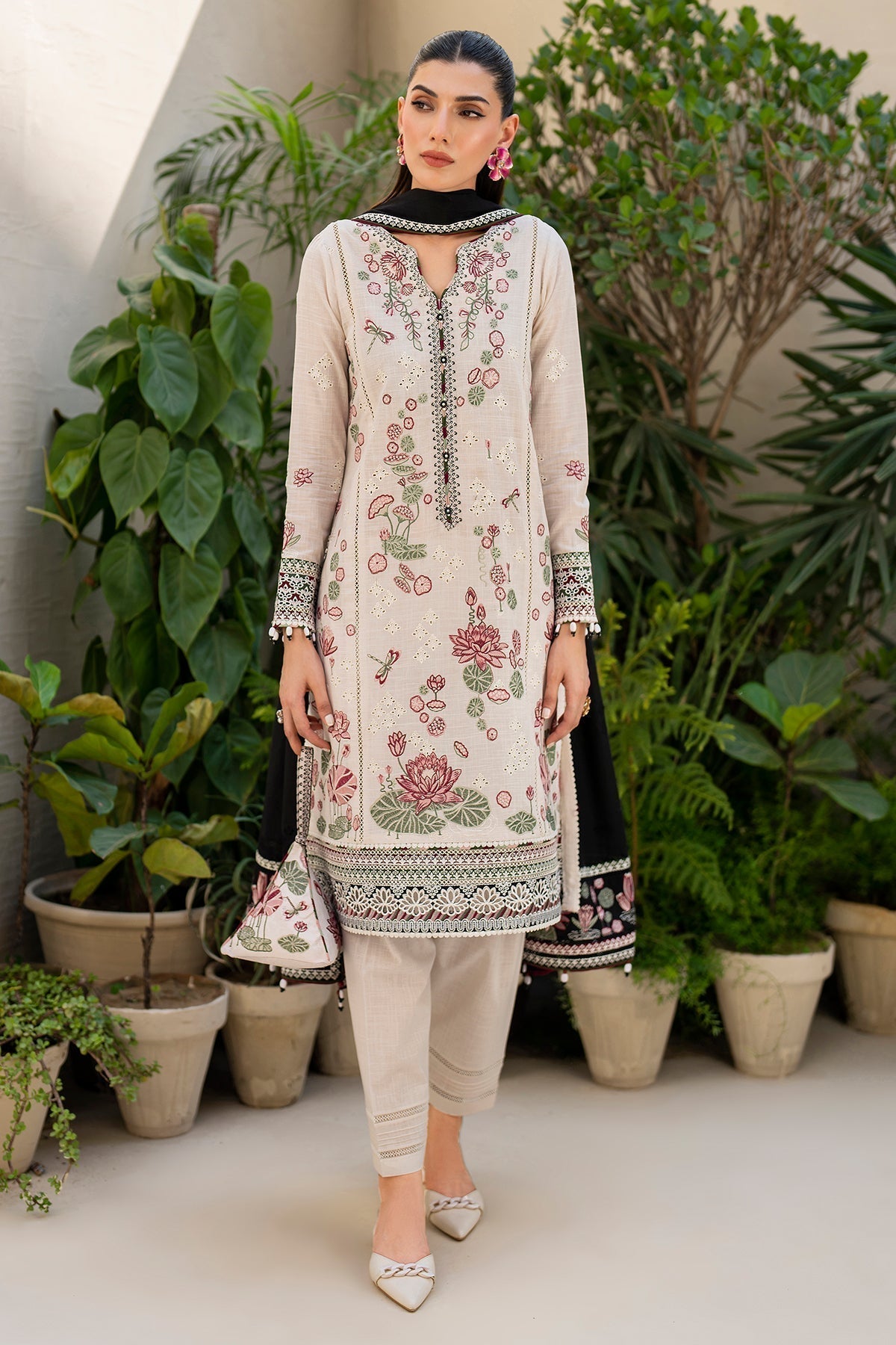 Jazmin | Irish Lawn SS 24 | D8 - Saira Saqlain