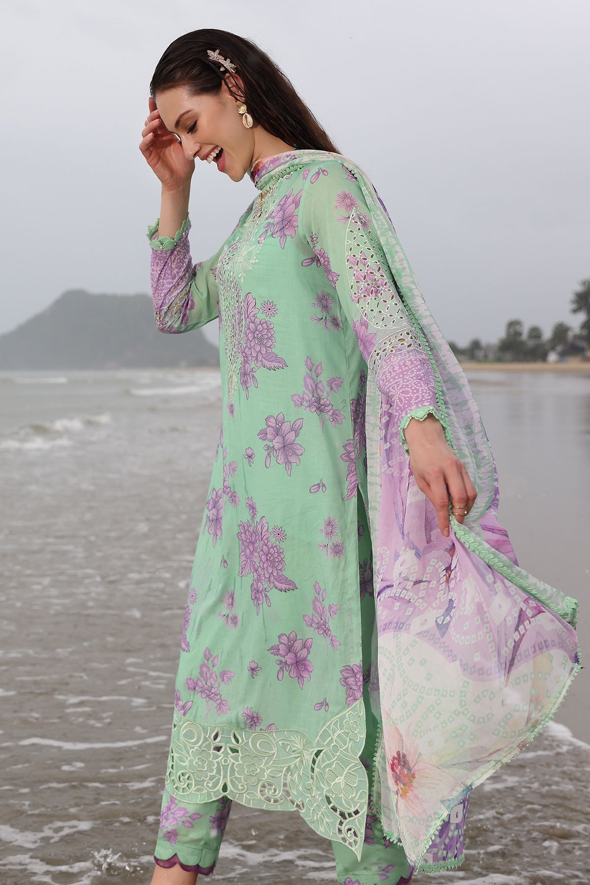 Nureh | Gardenia Embroidered Lawn 25 | NSG-174 -   Ladies Clothes -  Saira Saqlain
