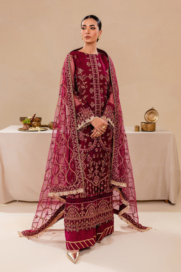 Farasha | Lumiere Formals |ROUGE PINK - Saira Saqlain