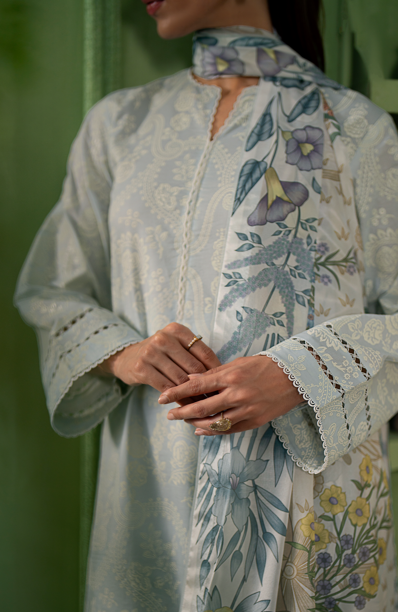 Seran | Artisan Lawn 25 | GLACE - Saira Saqlain