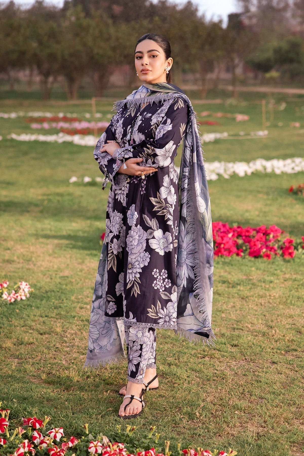 Alizeh | Sheen Lawn Prints 24 | CALLA - Saira Saqlain