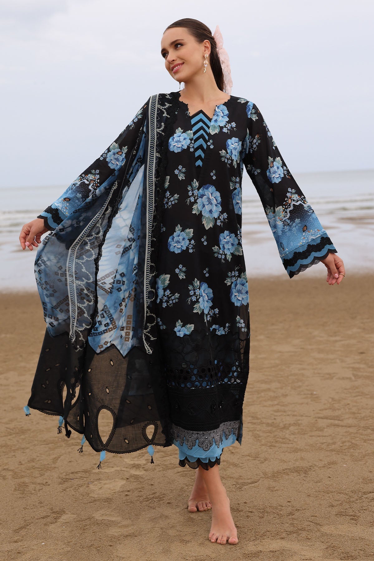 Nureh | Gardenia Embroidered Lawn 25 | NSG-171 -   Ladies Clothes -  Saira Saqlain