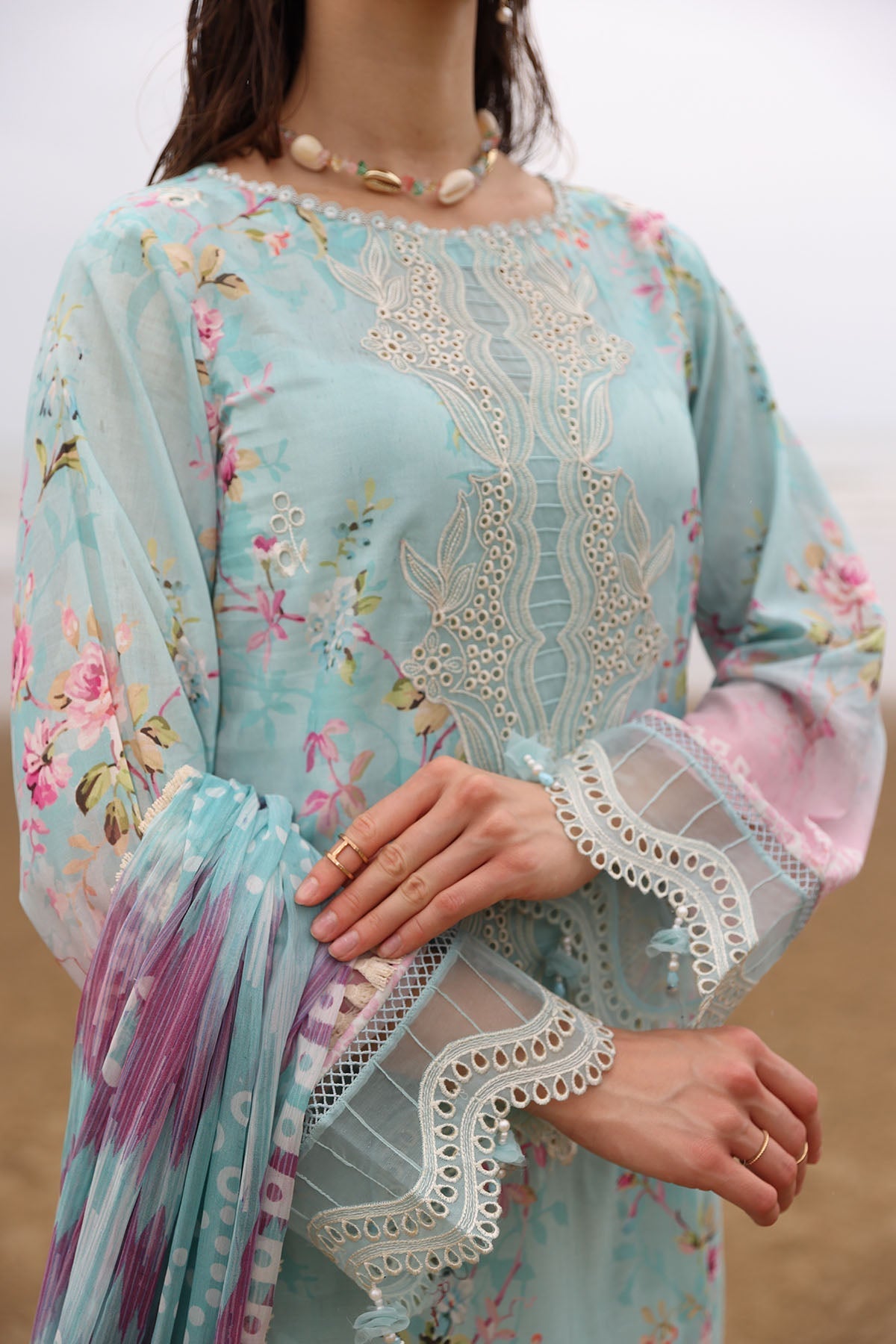 Nureh | Gardenia Embroidered Lawn 25 | NSG-173 -   Ladies Clothes -  Saira Saqlain