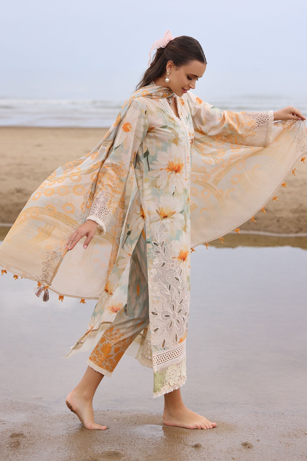 Nureh | Gardenia Embroidered Lawn 25 | NSG-169 -   Ladies Clothes -  Saira Saqlain