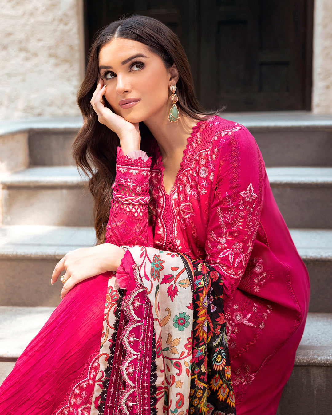 Faiza Saqlain | Zinnia Lawn 25 | Varda -  Faiza Saqlain Ladies Clothes -  House of Maryam