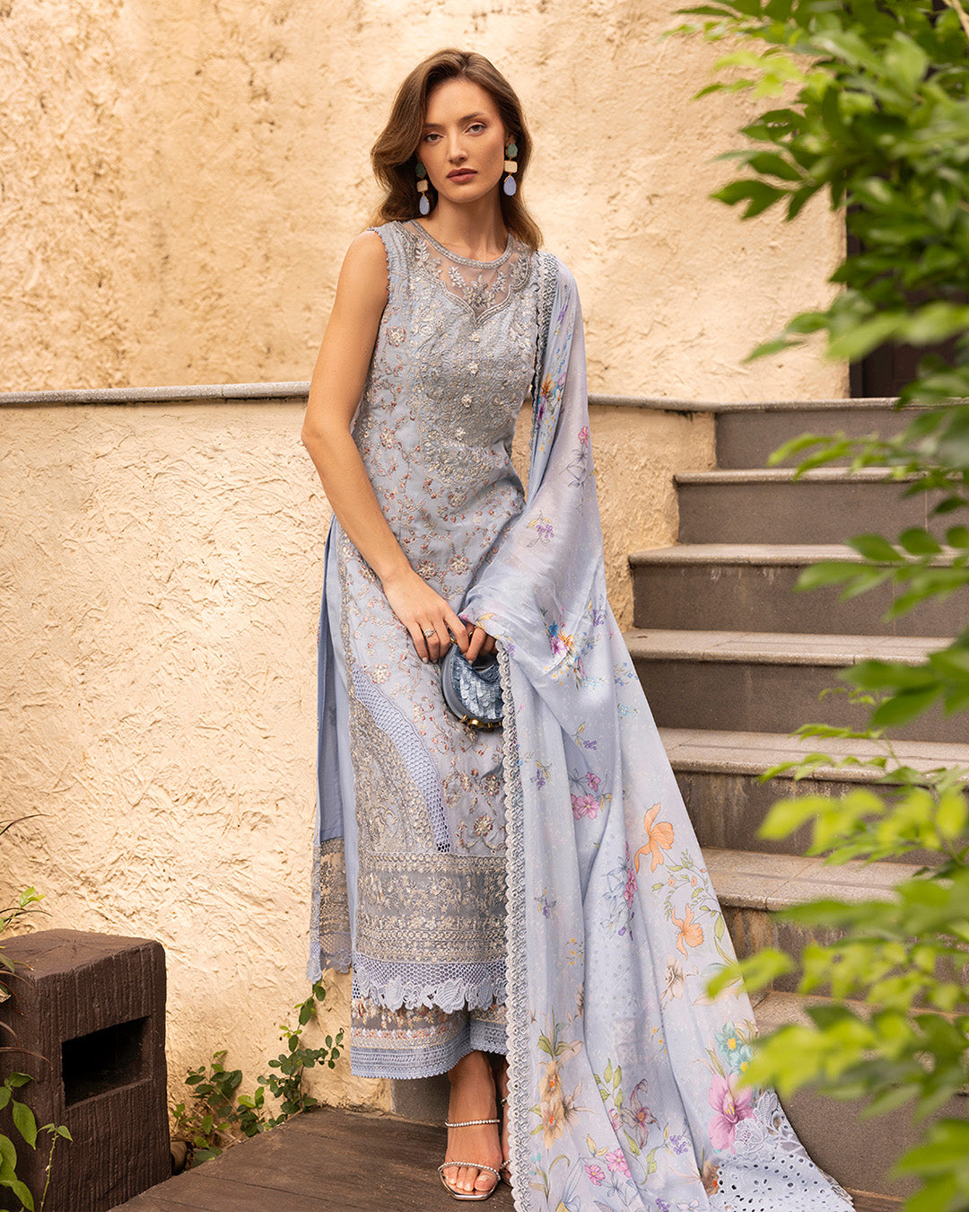 Faiza Saqlain | Zinnia Lawn 25 | Liana -  Faiza Saqlain Ladies Clothes -  House of Maryam